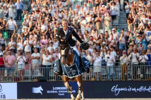 Gilles Thomas und Ermitage Kalone, Sieger der Global Champions Tour-Etappe von Paris. Foto: LGCT