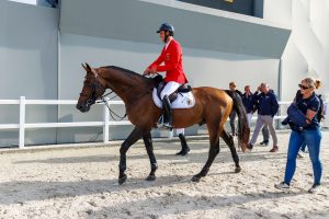 Das Dreamtrio hatte allen Grund zur Freude: Richard Vogel mit United Touch S und dessen beste Freundin aka Pflegerin, Felicia Wallin. Foto: Sportfotos-lafrentz.de
