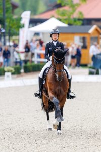 Ingrid Klimke und Vayron mit einigen Highlights, aber leider auch Tiefpunkten bei ihrem gemeinsamen Championatsdebüt in Crozet. Foto: Sportfotos-lafrentz.de