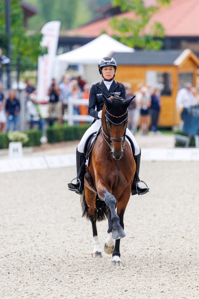 Ingrid Klimke und Vayron mit einigen Highlights, aber leider auch Tiefpunkten bei ihrem gemeinsamen Championatsdebüt in Crozet. Foto: Sportfotos-lafrentz.de