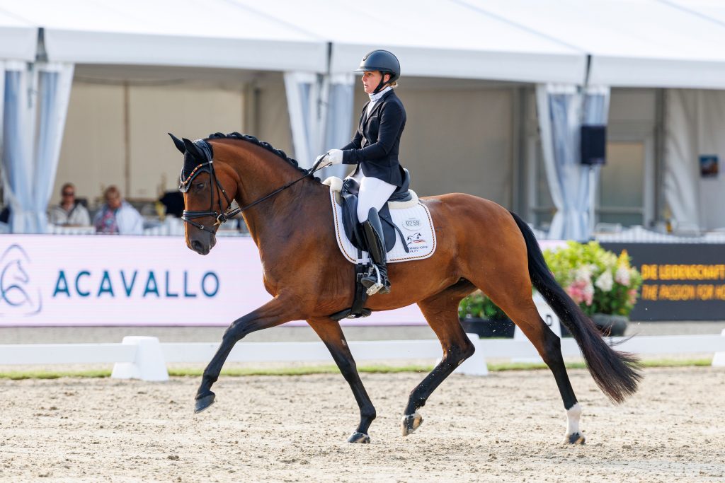 Linda Weiß und Viva Diamond OLD auf dem Weg zu WM-Silber 2025. Foto: sportfotos-lafrentz.de
