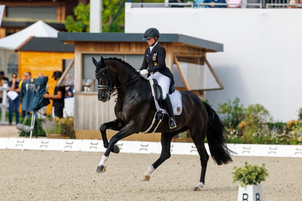 Mit knapp 80 Prozent belohnten die Richter heute den Ritt von Isabell Werth und Wendy, der die Goldmedaille für Deutschland sicherte. Foto: Sportfotos-Lafrentz.de