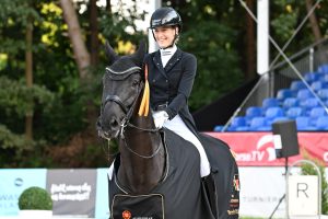 Sieger der Qualifikation der siebenjährigen Dressurpferde beim Bundeschampionat. (Foto: Nilkens)