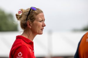 Nathalie zu Sayn-Wittgenstein wird demnächst schwedisch Blau-Gelb am Viereck tragen statt dänisch Rot-Weiß. Foto: sportfotos-lafrentz.de