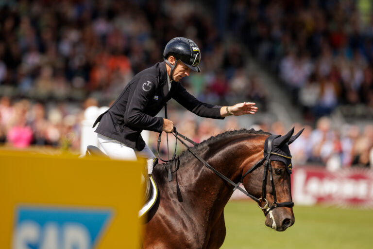 Marcus Ehning und Stargold. Foto: sportfotos-lafrentz.de