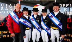 Bereits 2015, als Aachen Ausrichter der Europameisterschaften war, sprang Hagen als Gastgeber des Dressurnationenpreises ein. Sieger war damals Deutschland. Bei der EM wurde es dann Bronze für das Team. Foto: Thomas Hellmann