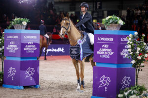Sieger im Weltcup-Springen von Leipzig: Steve Guerdat und Iashin Sitte. Foto: FEI/Sportfotos-lafrentz.de