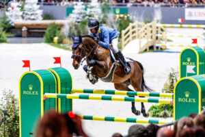 Christian Ahlmann und D'Aganix 2000 Z. Foto: sportfotos-lafrentz.de