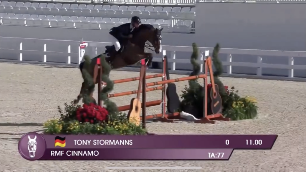 Leider keine Zuschauer, aber eine tolle Kulisse für die U25-Reiter in Ocala! Foto: Screenshot Facebook