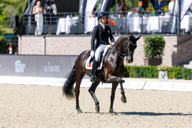 Nach den Europameisterschaften in Crozet ist nun die WM in Aachen das nächste Ziel für João Pedro Moreira und Fürst Kennedy. Foto: Sportfotos-lafrentz.de