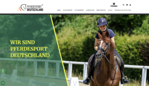 Die neue FN- bzw. Pferdesport Deutschland Website.