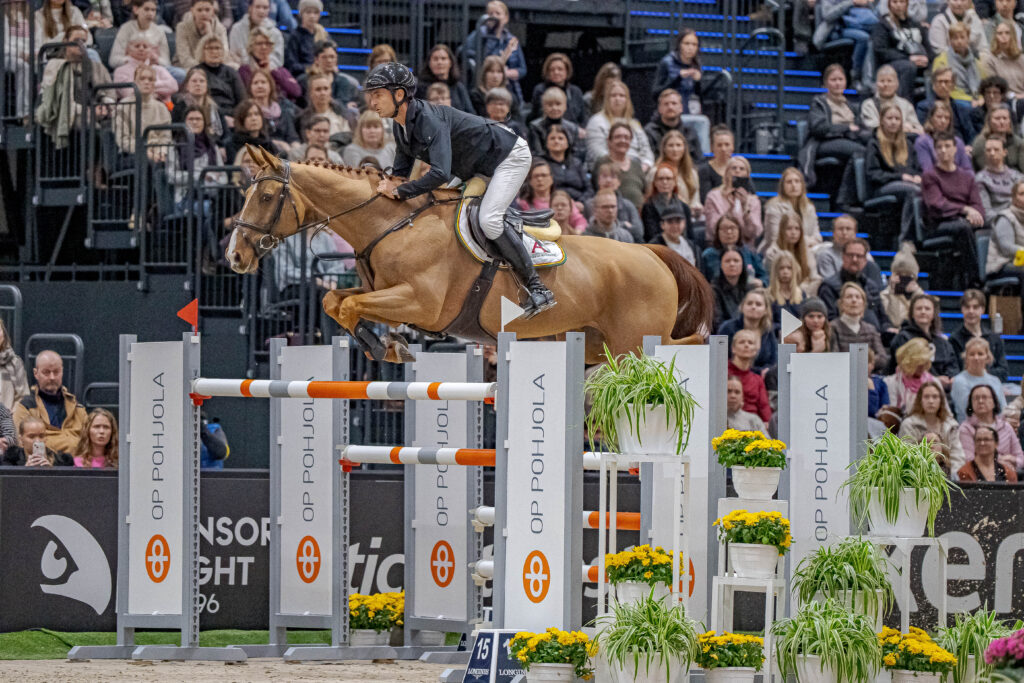 Steve Guerdat und Iashin Sitte in Helsinki 2026. Foto: FEI/Kim C. Lundin
