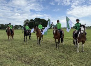 Die erfolgreichen rheinischen Nachwuchsreiter bei der Goldenen Schärpe Ponys in Löningen 2026. Foto: Privat