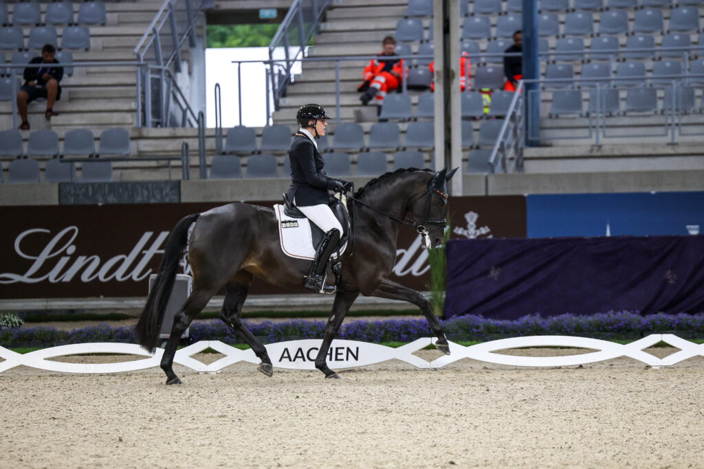 Trotz anfänglicher Schwierigkeiten auf dem Weg zu Gold: Heidemarie Dresing und Poesie. Foto: Thamm