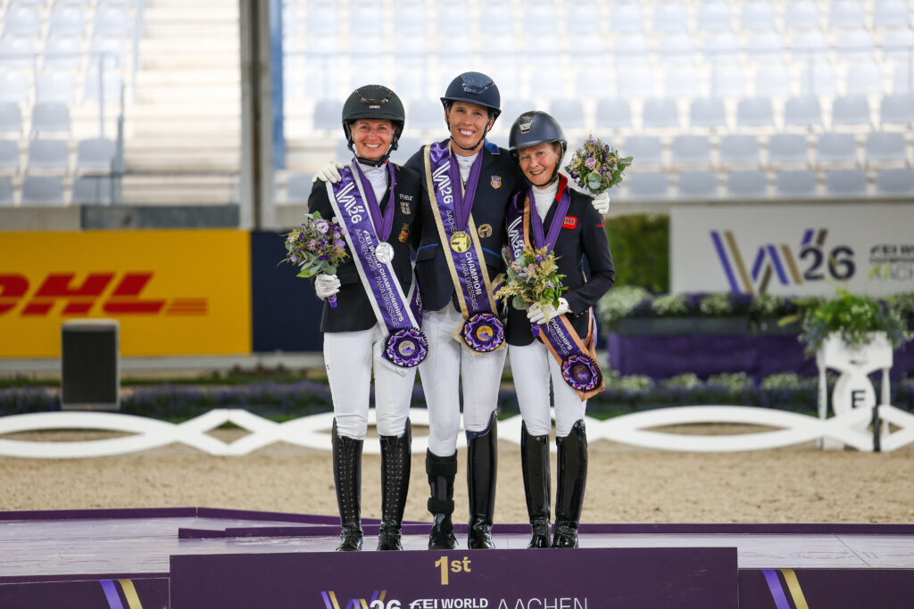 Kate Shoemaker stellte heute in Aachen einen Weltrekord in der Para-Dressur auf. (Foto Thamm)