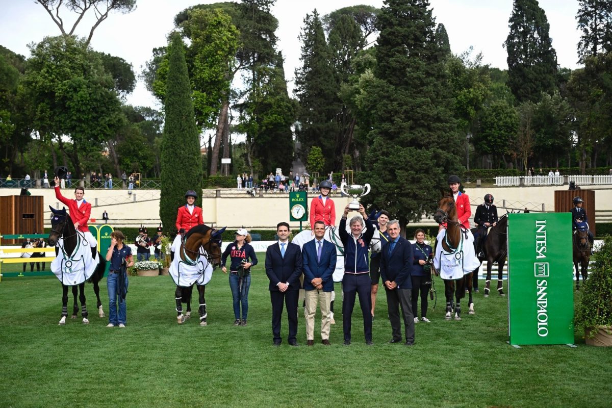 Die USA haben den prestigeträchtigen Nationenpreis von Rom gewonnen. Foto: F. Mezzelani/Sport e Salute
