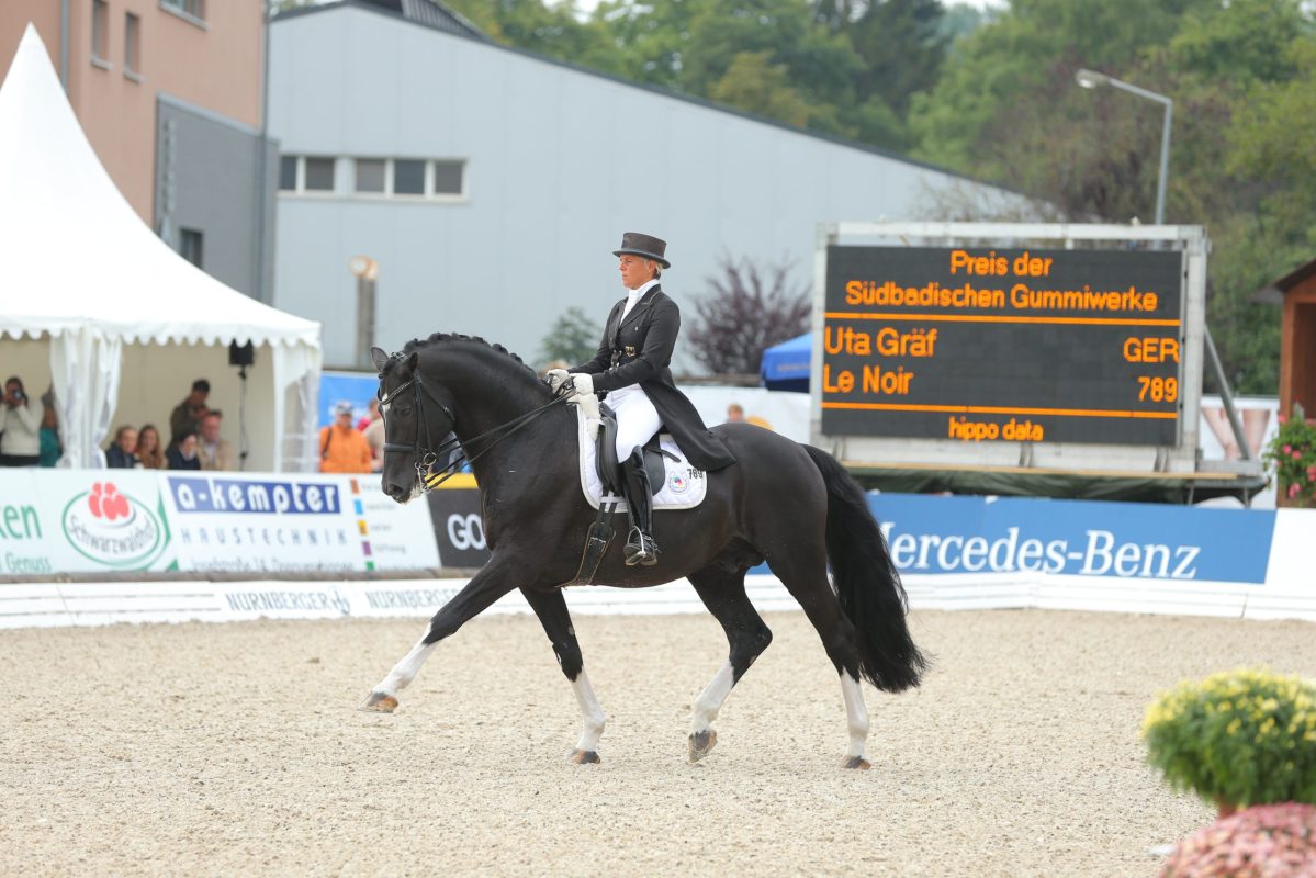 Uta Gräf und Le Noir 2013 in Donaueschingen. Foto: sportfotos-lafrentz.de