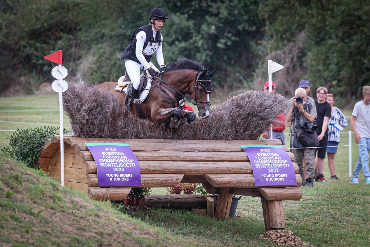 Isabella von Roeder und Bob bei den Europameisterschaften 2023 in Montelibretti. Foto: FEI