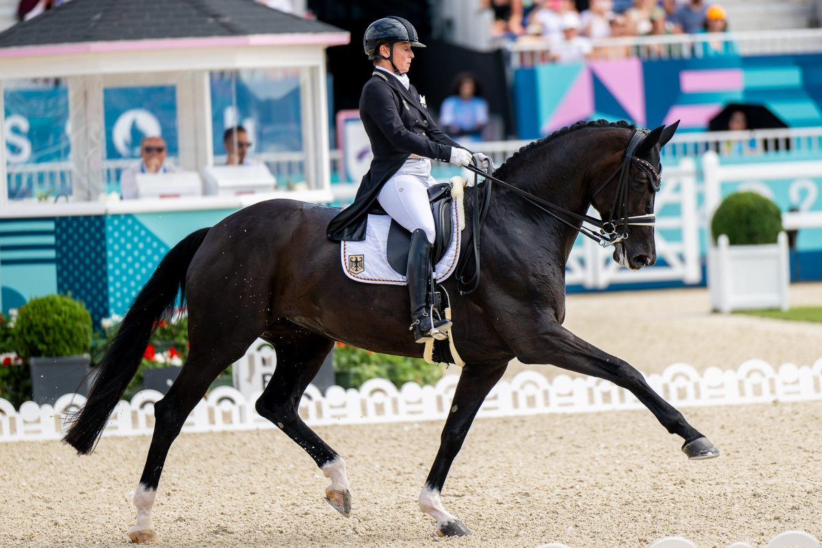 Isabell Werth und Wendy auf dem Weg zu olympischem Silber in Paris 2024. Foto: Thamm