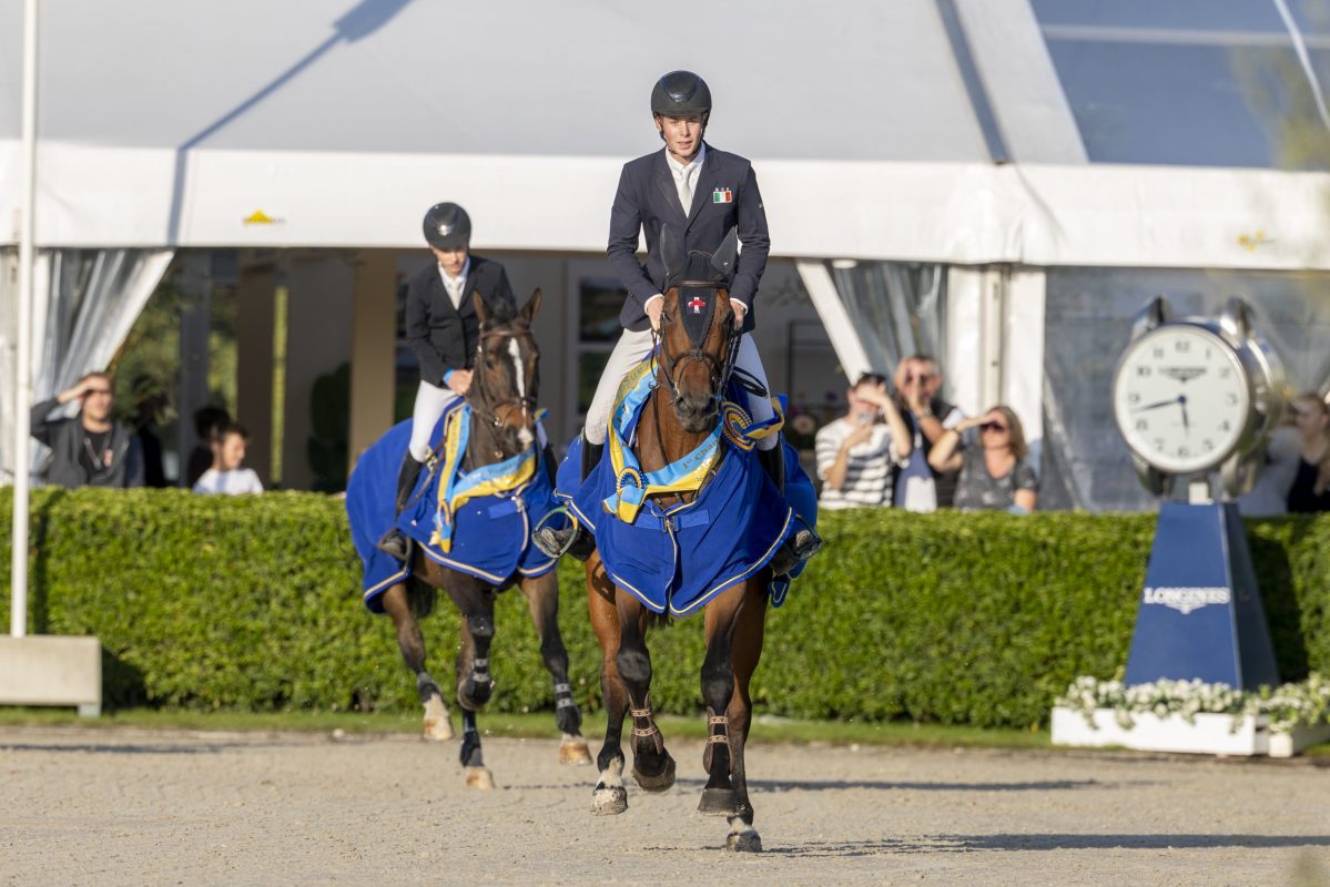 Weltmeister der jungen Springpferde 2025 bei den Siebenjährigen: Augustus Z unter Tim Brennan. Foto: FEI/Hippo Foto Media - Dirk Caremans