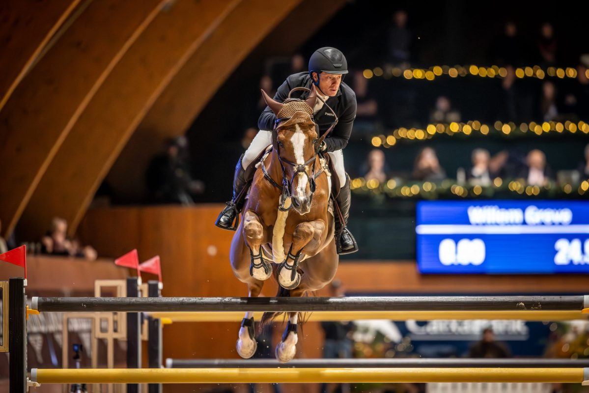 Willem Greve und Pretty Woman van't Paradijs, Sieger im Weltcup-Springen von La Coruña. Foto: FEI/Mackenzie Clark