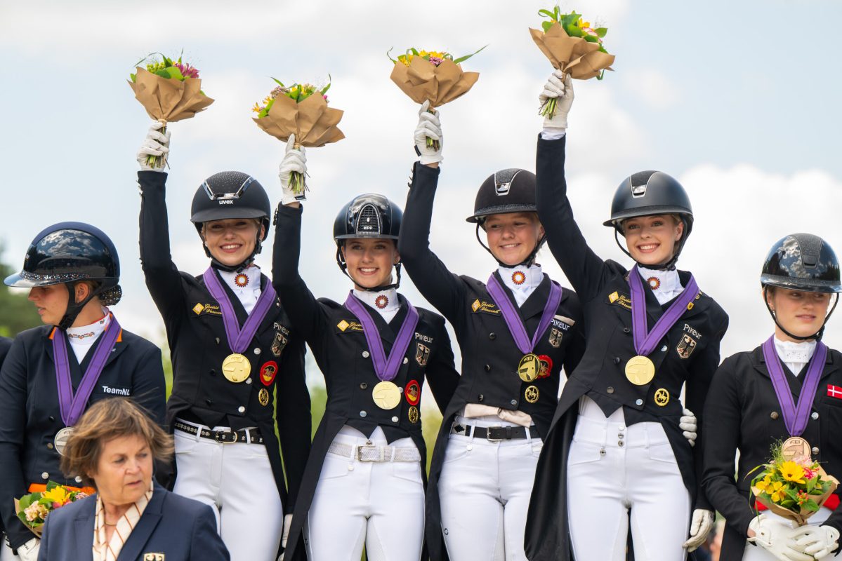 Germany winners - FEI Dressage European Championships 2026 - Young Riders & Under 25, 7th to 12th of July 2026, Pilisjaszfalu, Hungary. PC: FEI/Lukasz Kowalski
