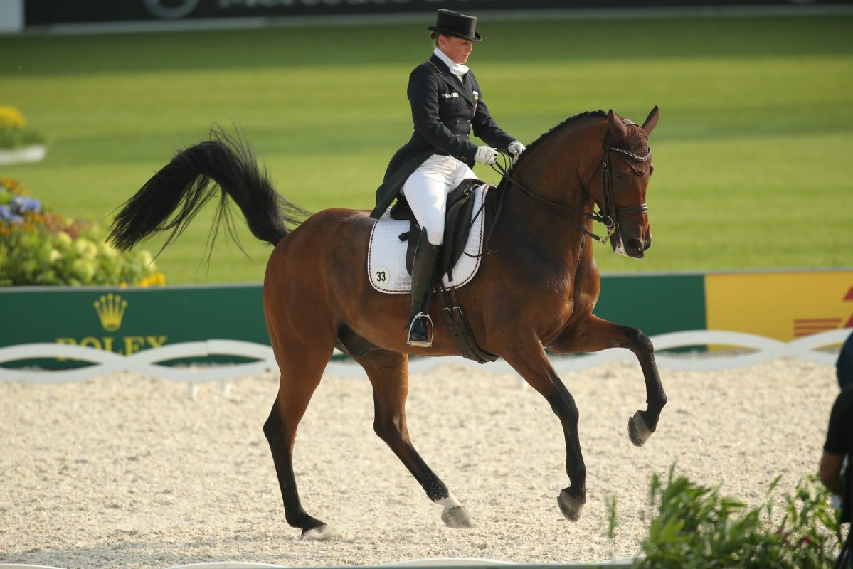 Isabell Werth und Don Johnson bei den Europameisterschaften 2015 in Aachen. Foto: sportfotos-lafrentz.de