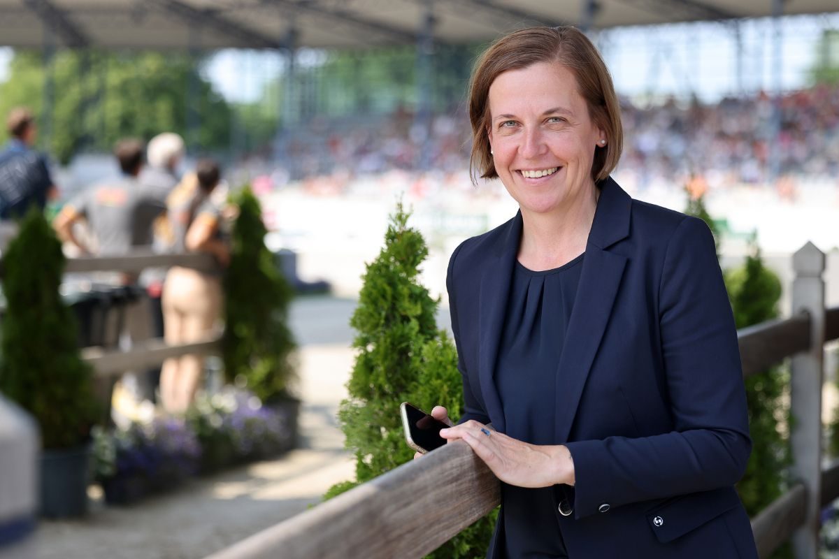 Birgit Rosenberg ist die Sportchefin des CHIO Aachen. Foto: CHIO Aachen/Andreas Steindl