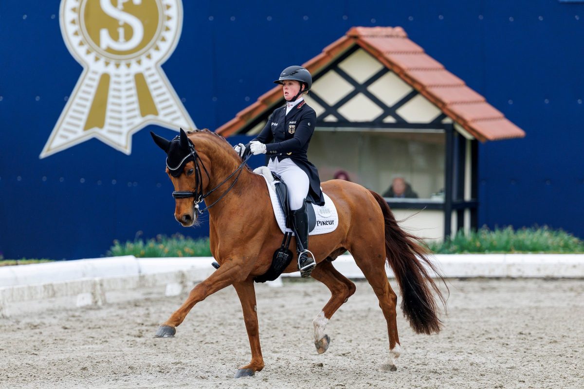 Katharina Hemmer und Denoix, Sieger im Grand Prix für die Kür von Hagen 2025. Foto: Sportfotos-lafrentz.de
