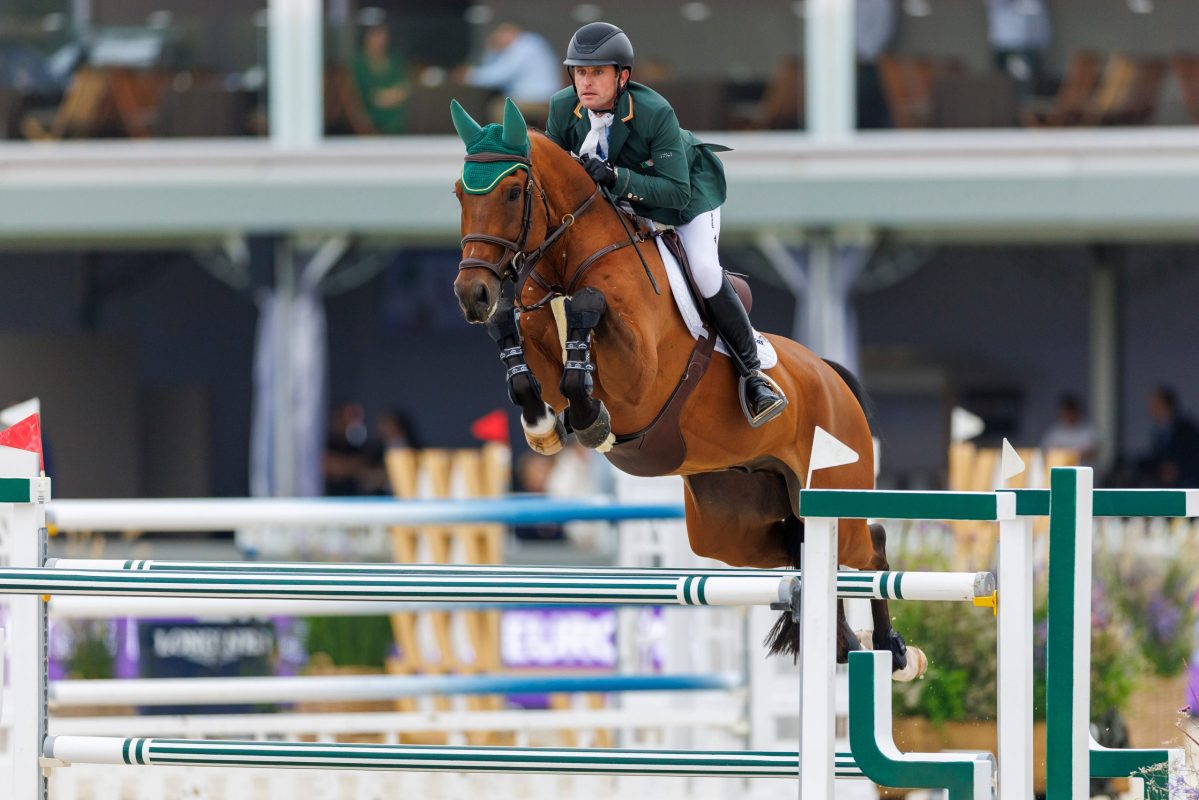 Darragh Kenny und Eddy Blue bei der EM in La Coruña. Foto: sportfotos-lafrentz.de