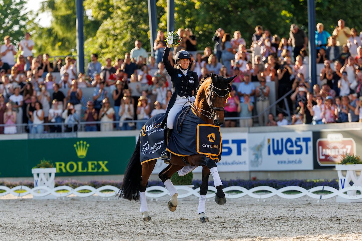 AACHEN - CHIO 2025

KLIMKE Ingrid (GER), Vayron NRW 
Siegerehrung / Prize giving ceremony
CDI4* - Grand Prix Special
consteed-Preis

Aachen, Reitstadion Soers
04. July 2025
© www.sportfotos-lafrentz.de/Stefan Lafrentz