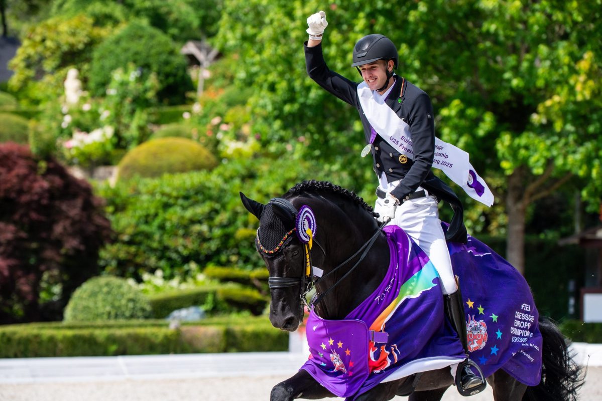 Europameister in der Kür: Moritz Treffinger und Cadeau Noir. Foto: Łukasz Kowalski
