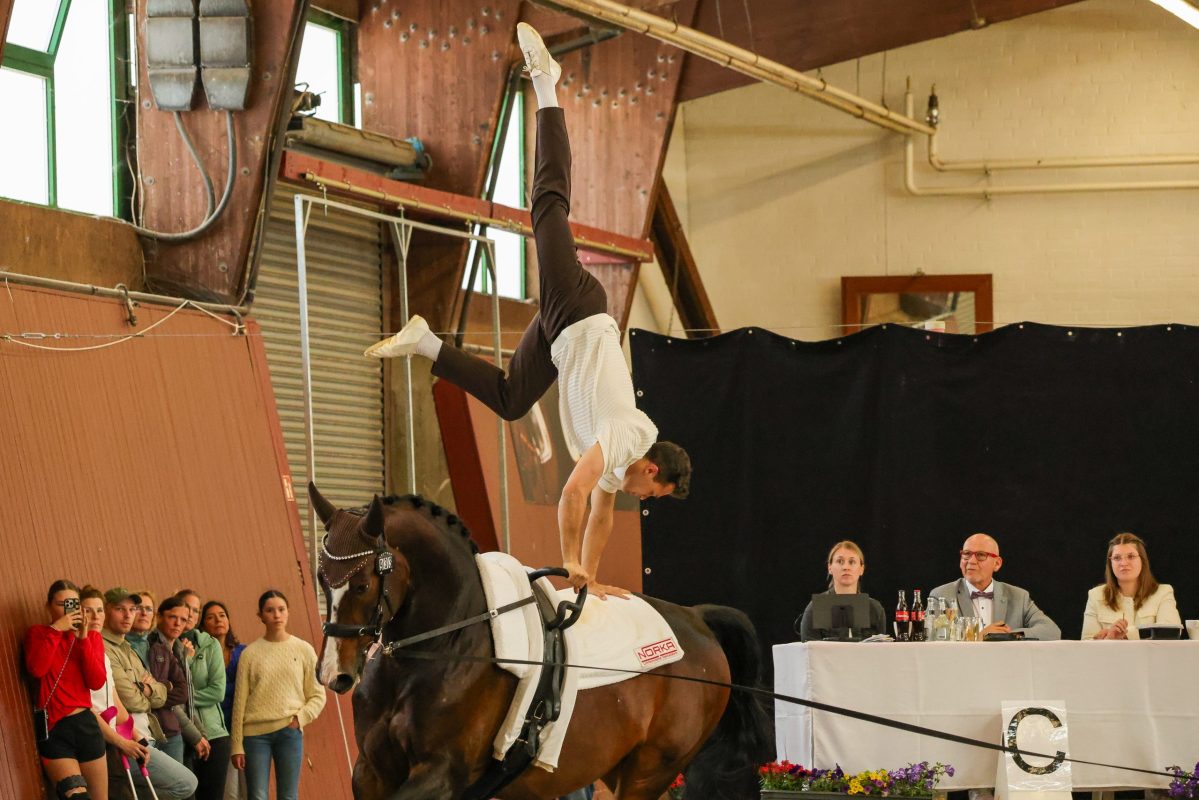 Bela Lehnen vertritt die deutschen Farben bei den Weltmeisterschaften der Nachwuchs-Voltigierer 2025 in Stadl Paura. Foto: Thamm