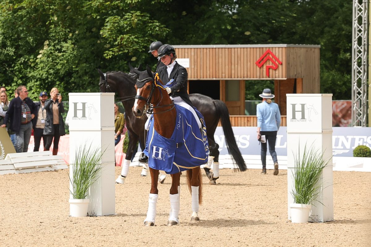 Erstes Mal Deutsches Dressur-Derby bei den Senioren, erster Platz im Qualifikations-Grand Prix für Anna-Lena Kracht und Florinio. Foto: Rebecca Thamm