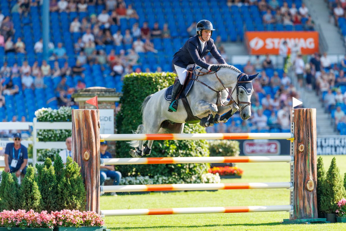 Cian O'Connor und Pegasus beim CHIO Aachen 2025. Foto: Sportfotos-lafrentz.de