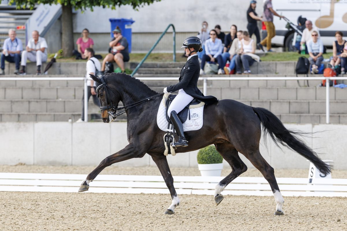 Jessica Süß und Dynoro mit großen Schritten in Richtung Frankfurt. Foto: Sportfotos-lafrentz.de