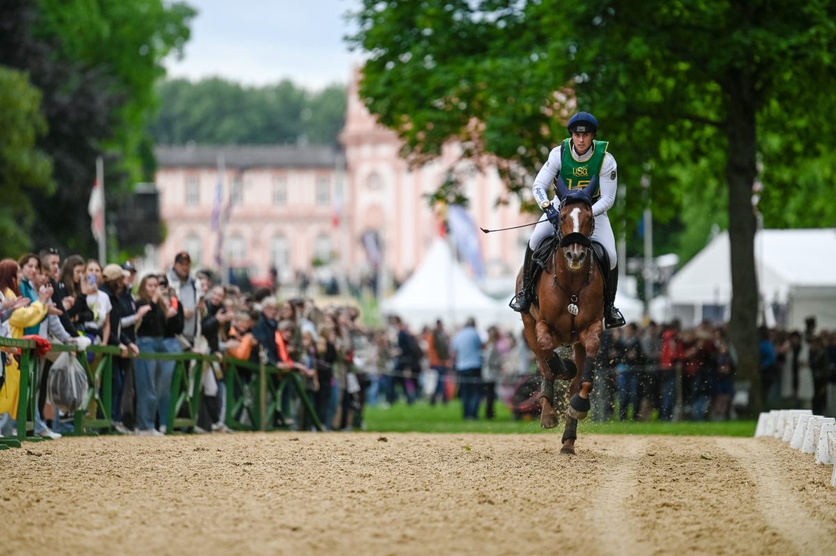 Der neue U25 Deutsche Meister der Vielseitigkeit, Brandon Schäfer-Gehrau mit Very Special. Foto: tomspic.de