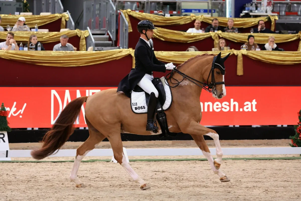 Benjamin Werndl und Quick Decision gelangen zwei Siege bei ihrer internationalen Premiere in Salzburg. Foto: ONEKLICKPHOTO